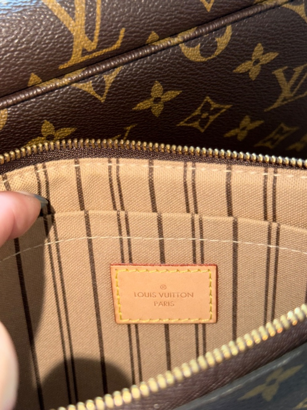Louis Vuitton Neverfull MM Rose Beige - Picture 6 of 8
